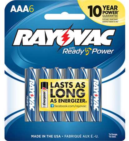 rayovac (energizer) - AAA HIGH ENREGY Alkaline Batteries -  for sale