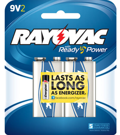 rayovac (energizer) - 9V HIGH  ENERGY Alkaline Batteries -  for sale