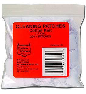 SOUTHERN BLOOMER MFG CO - Cleaning Patches - 17 CAL for sale