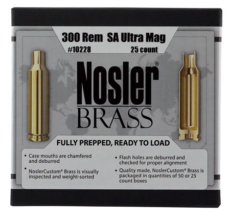 nosler inc - Premium Brass - 300 Rem SA Ultra Mag