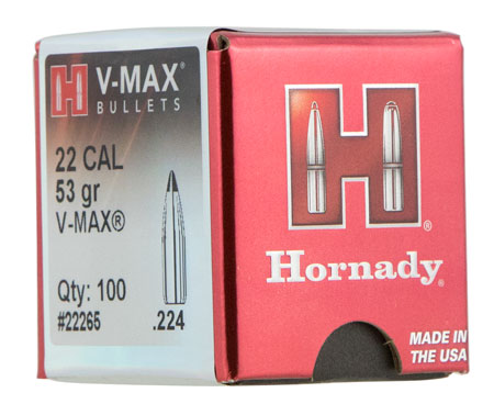 Hornady - V-Max - 22 Caliber for sale