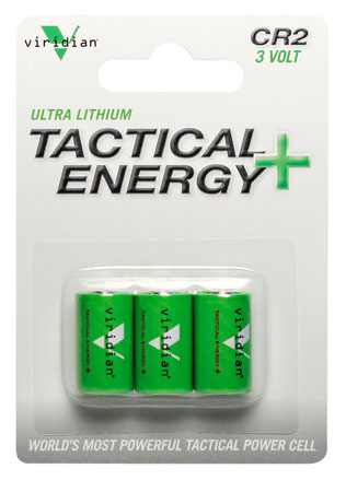 viridian green lasers - CR2 Battery - 3 PACK) for sale