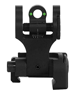 Troy Defense - Tritium Rear Folding BattleSight Round -  for sale